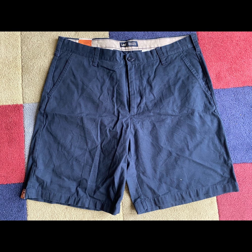 Men's Lee Blue Khaki Shorts Sz 38